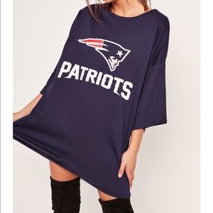 Missguided woman’s T-shirt dress. Patriots.